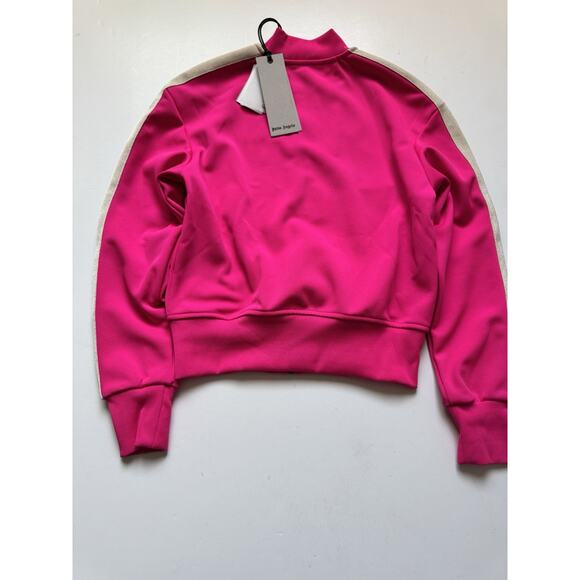 Palm Angels CLASSIC LOGO BOMBER TRACK FUCHSIA-OFFWHITE- XS Women’s - Picture 2 of 8